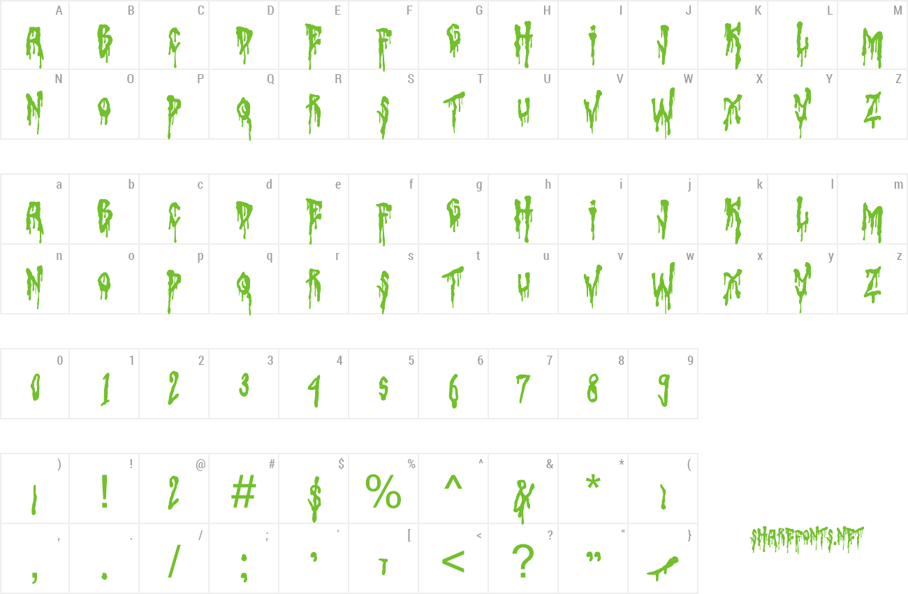 Font Pilek Meller Zombies preview